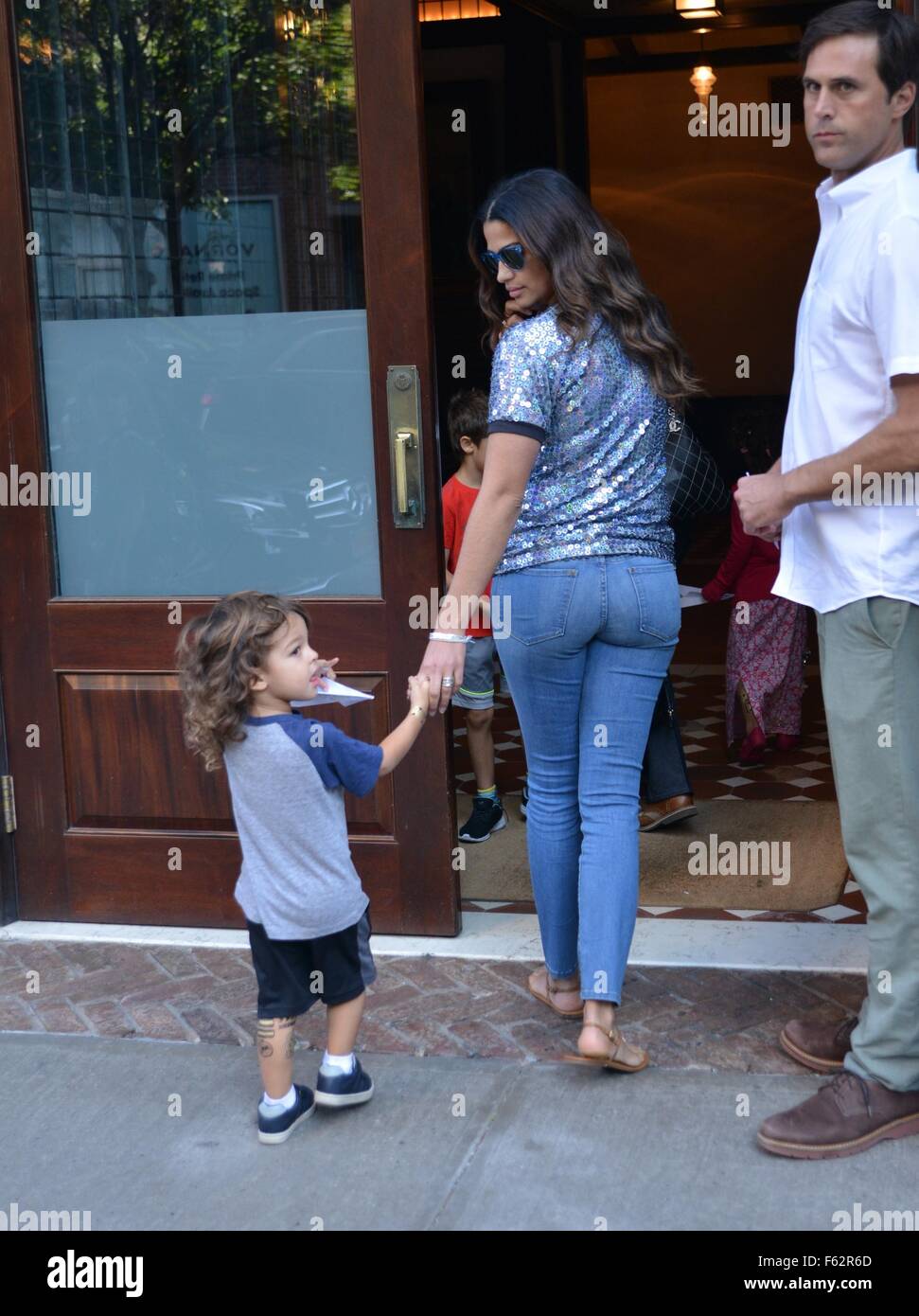 Camila Alves returns to The Greenwich Hotel with her three children