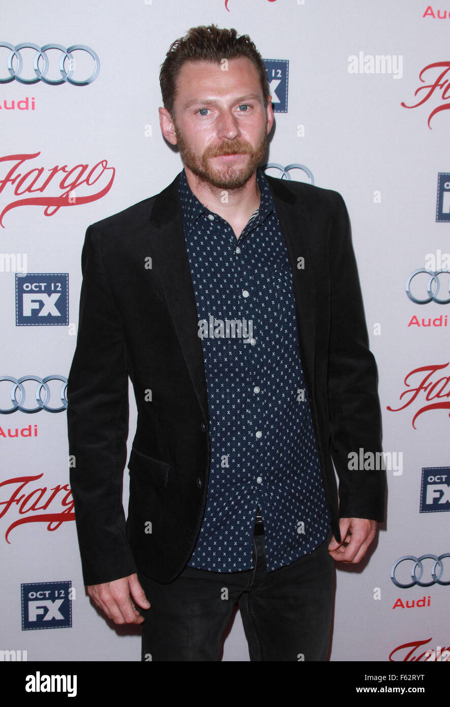 Premiere of FX’s 'Fargo' held at the Arclight Cinemas Hollywood  Featuring: Keir O’Donnell Where: Los Angeles, California, United States When: 08 Oct 2015 Stock Photo