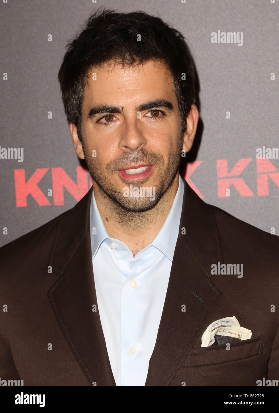 Premiere of Lionsgate's 'Knock Knock' at TCL Chinese 6 Theatres in Hollywood - Arrivals  Featuring: Eli Roth Where: Los Angeles, California, United States When: 07 Oct 2015 Stock Photo