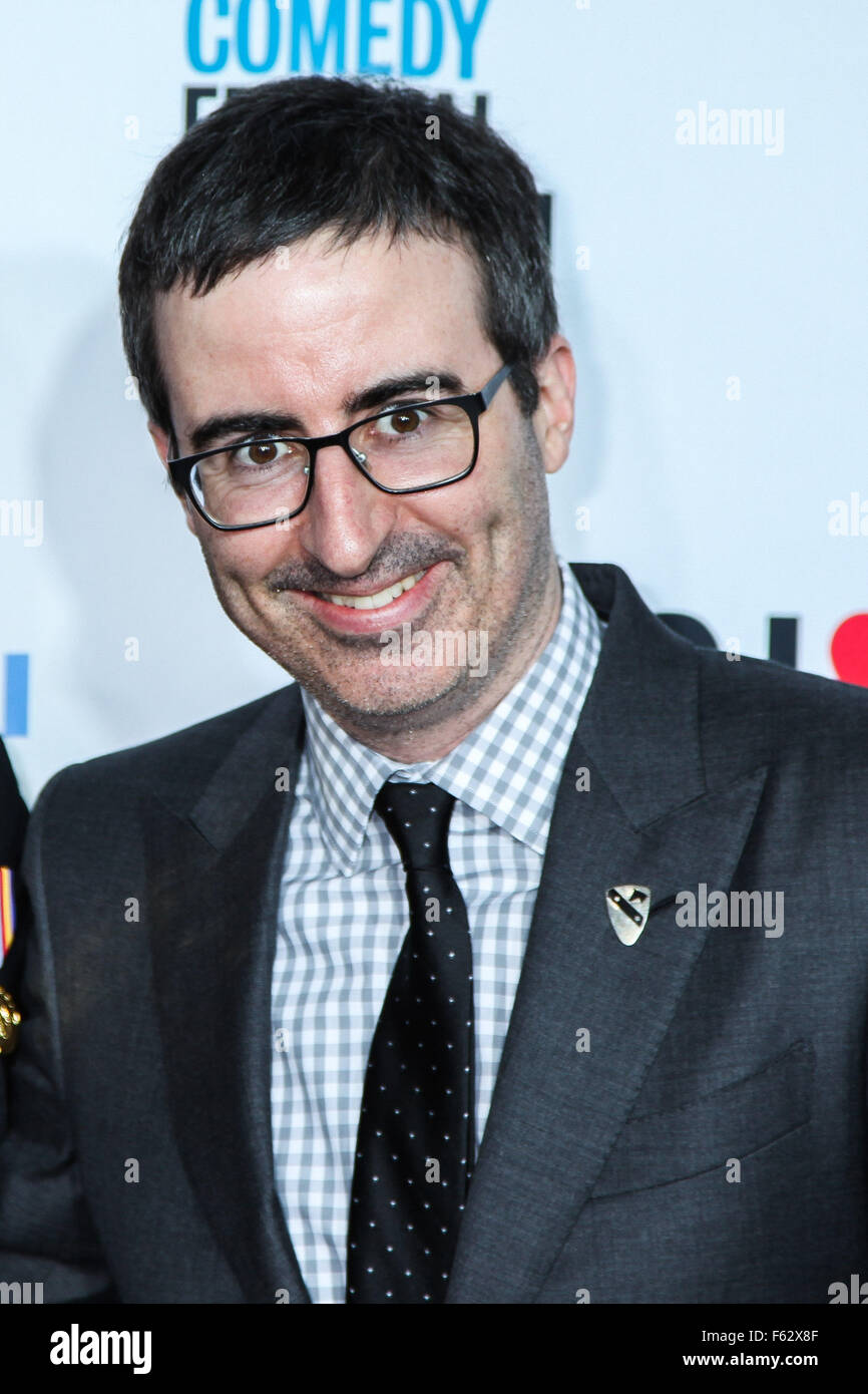 New York, USA. 10 November, 2015.Comedian John Oliver attend the New ...