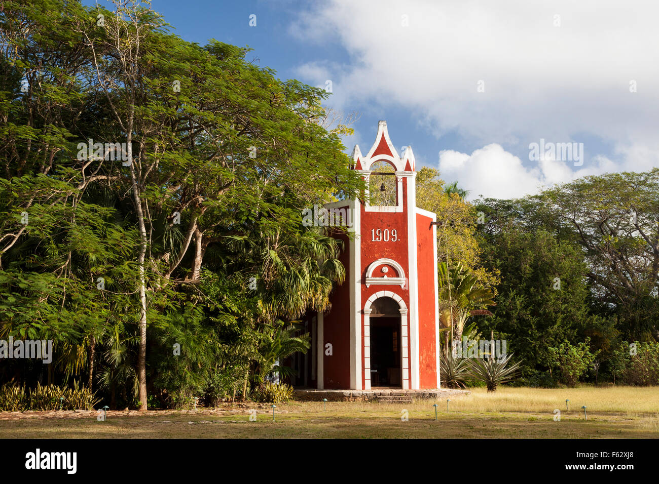 Chapel of the Santa Rosa hacienda in Yucatan, Mexico. Stock Photo