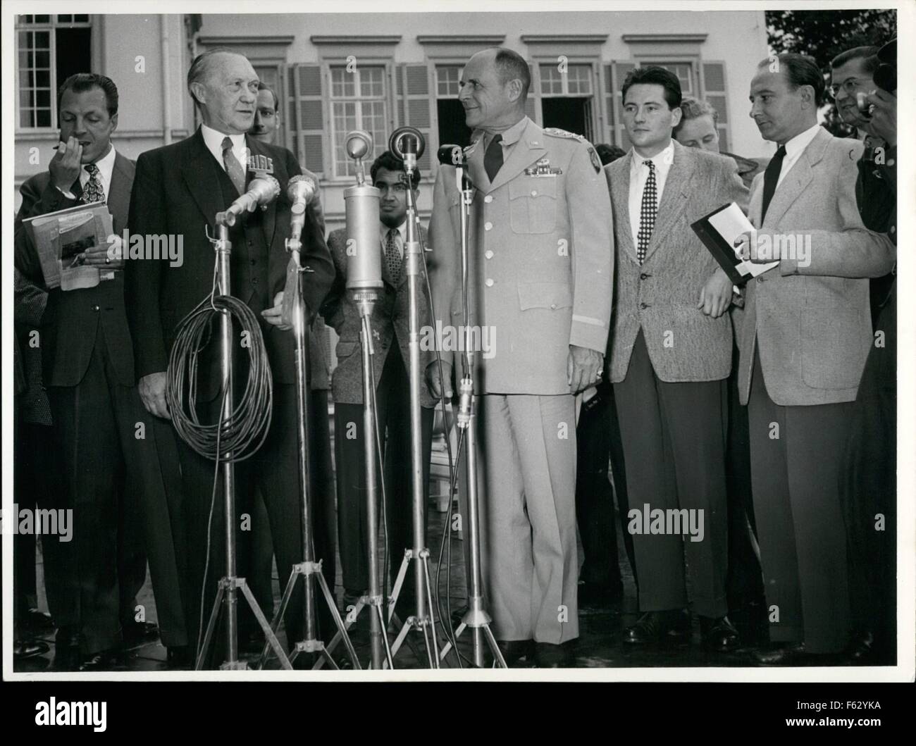 1968 - Pictured is General Ridgway on his way to visit the Chancellor ...