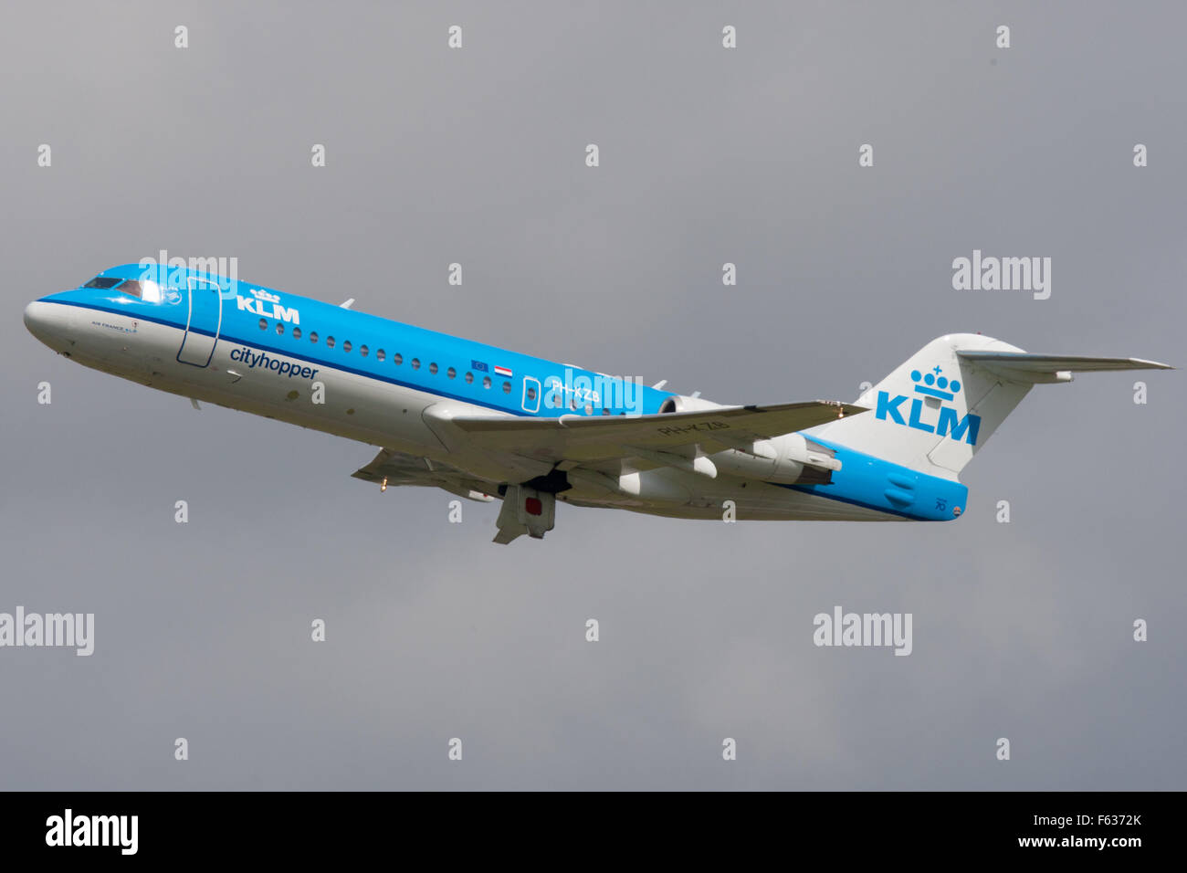 KLM Cityhopper Fokker 70 Stock Photo