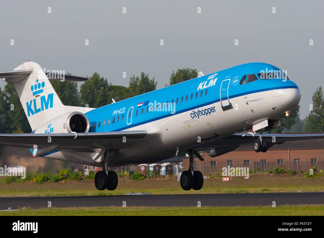 KLM Cityhopper Fokker 70 Stock Photo