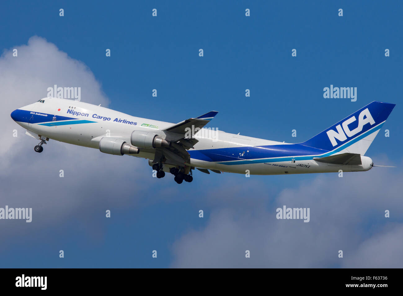 Nippon Cargo Airlines NCA Boeing 747 Freighter Stock Photo