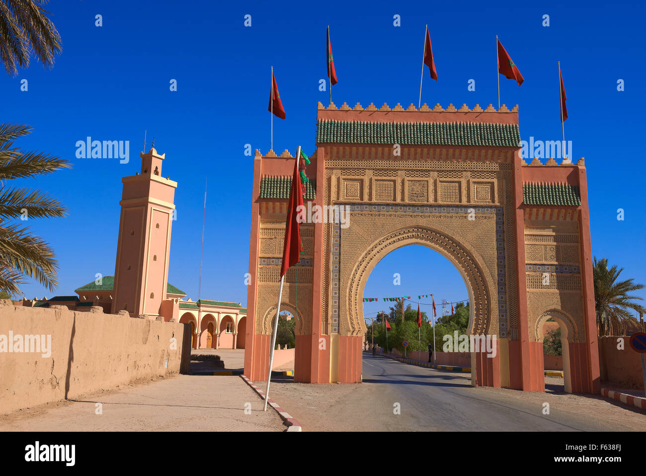 Rissani, City gate, Desert door, Meknes-Tafilalet Region, South of Morocco,  Morocco, Maghreb, North Africa Stock Photo - Alamy