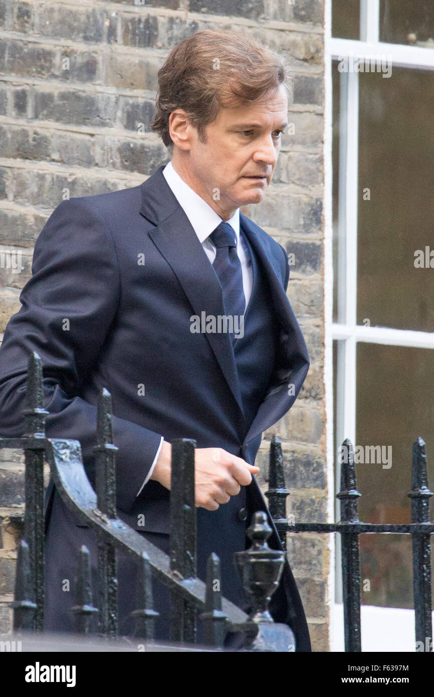 Colin Firth is spotted Filming Bridget Jones in North London.  Featuring: Colin Firth Where: London, United Kingdom When: 08 Oct 2015 Stock Photo