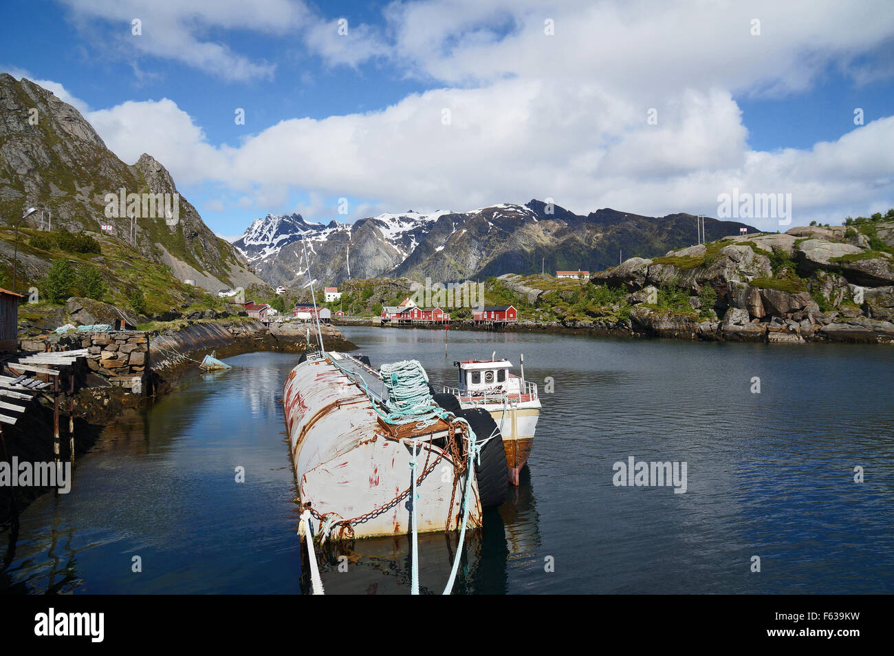 Lofoten, Moskenesøya, Norway. Stock Photo