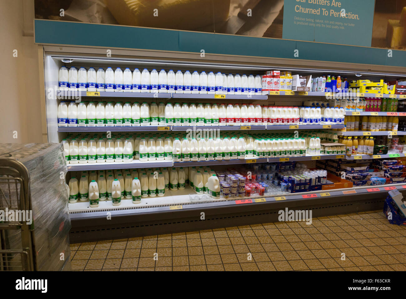 Milk aisle uk supermarket hires stock photography and images Alamy
