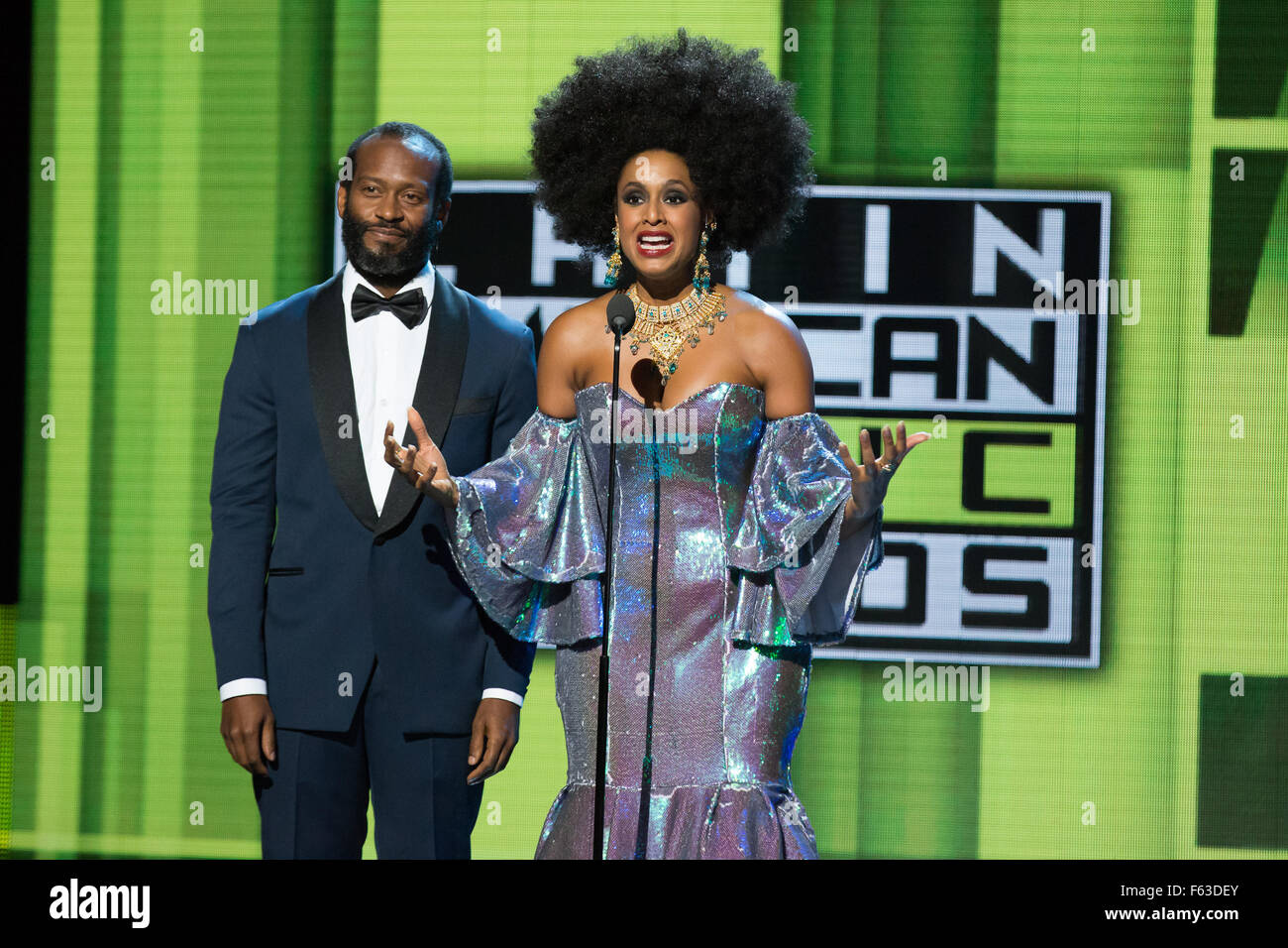 Celebrities perform onstage at the Latin American Music Awards at the