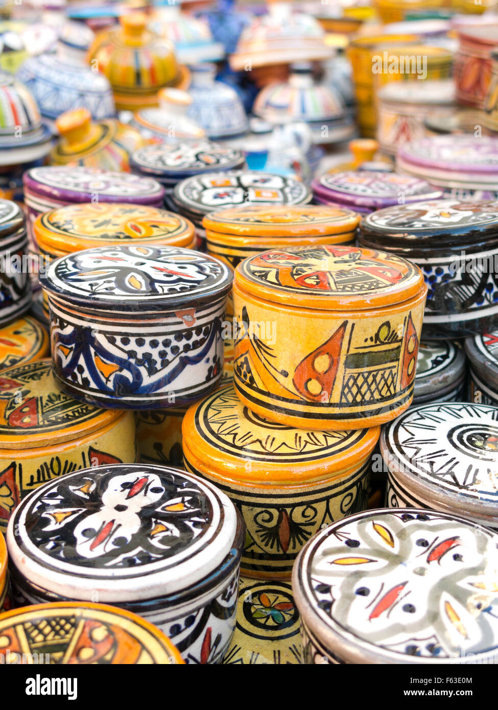 Sale of ceramic, typical of Morocco Stock Photo Alamy