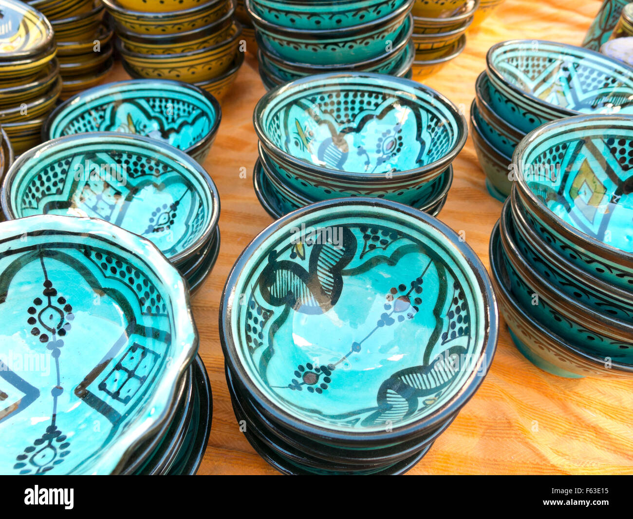 Sale of ceramic, typical of Morocco Stock Photo Alamy