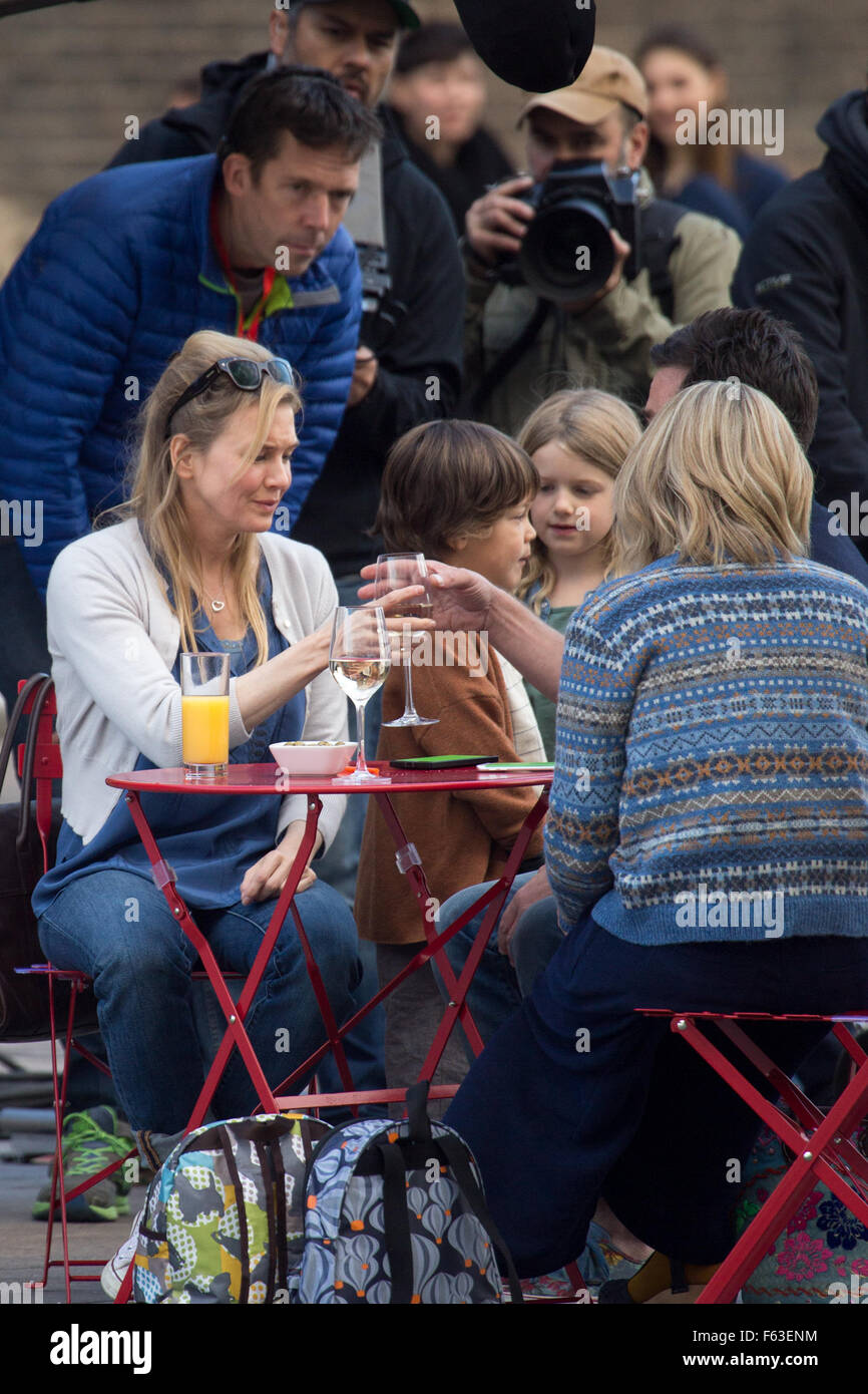 Renee Zellweger filming the new Bridget Jones film 'Bridget Jones's