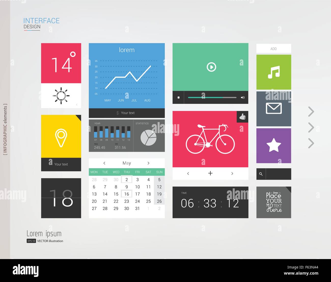 Set glass interface frame Stock Vector Images - Alamy