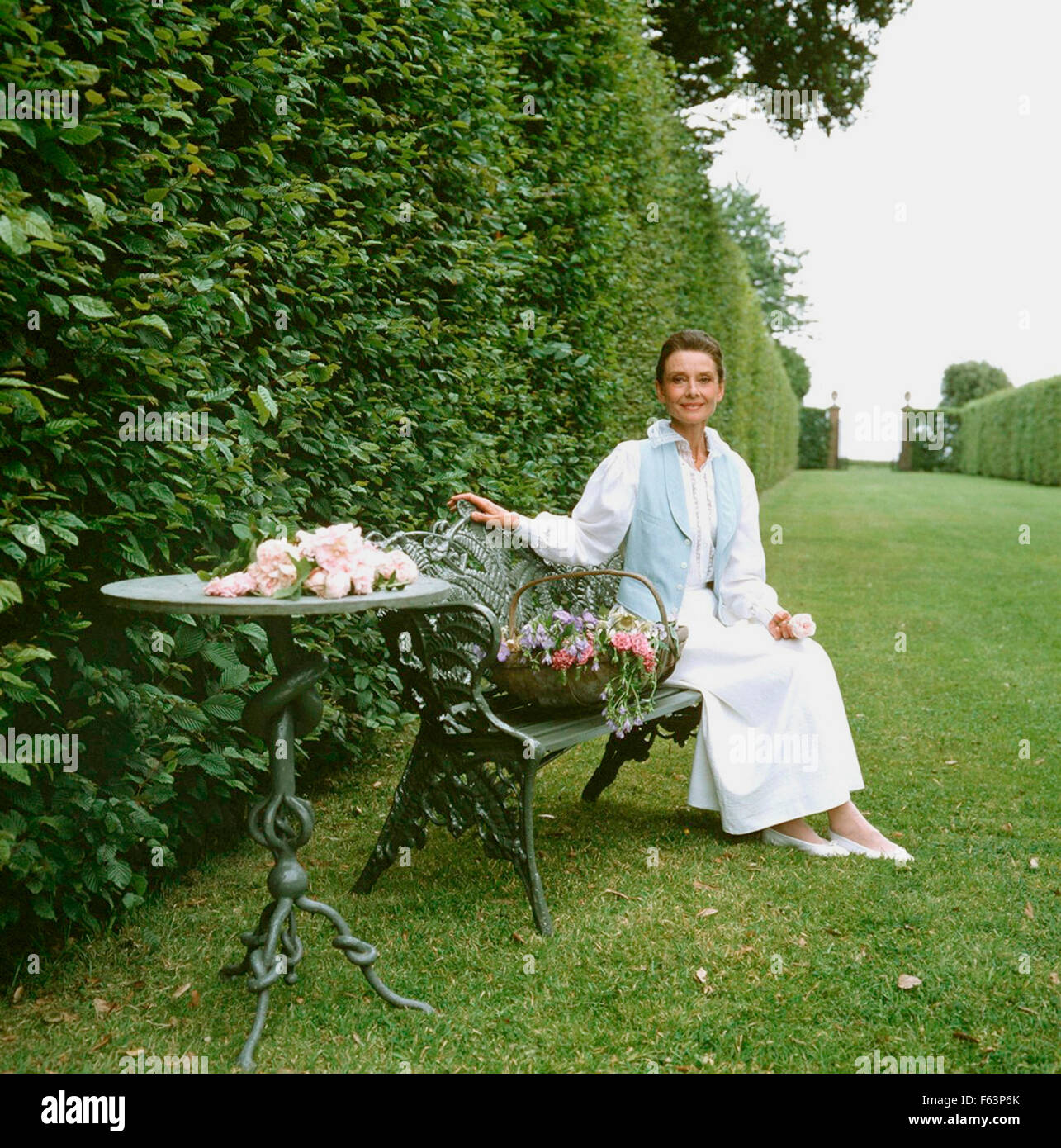 Audrey hepburn gardens of the world hires stock photography and images