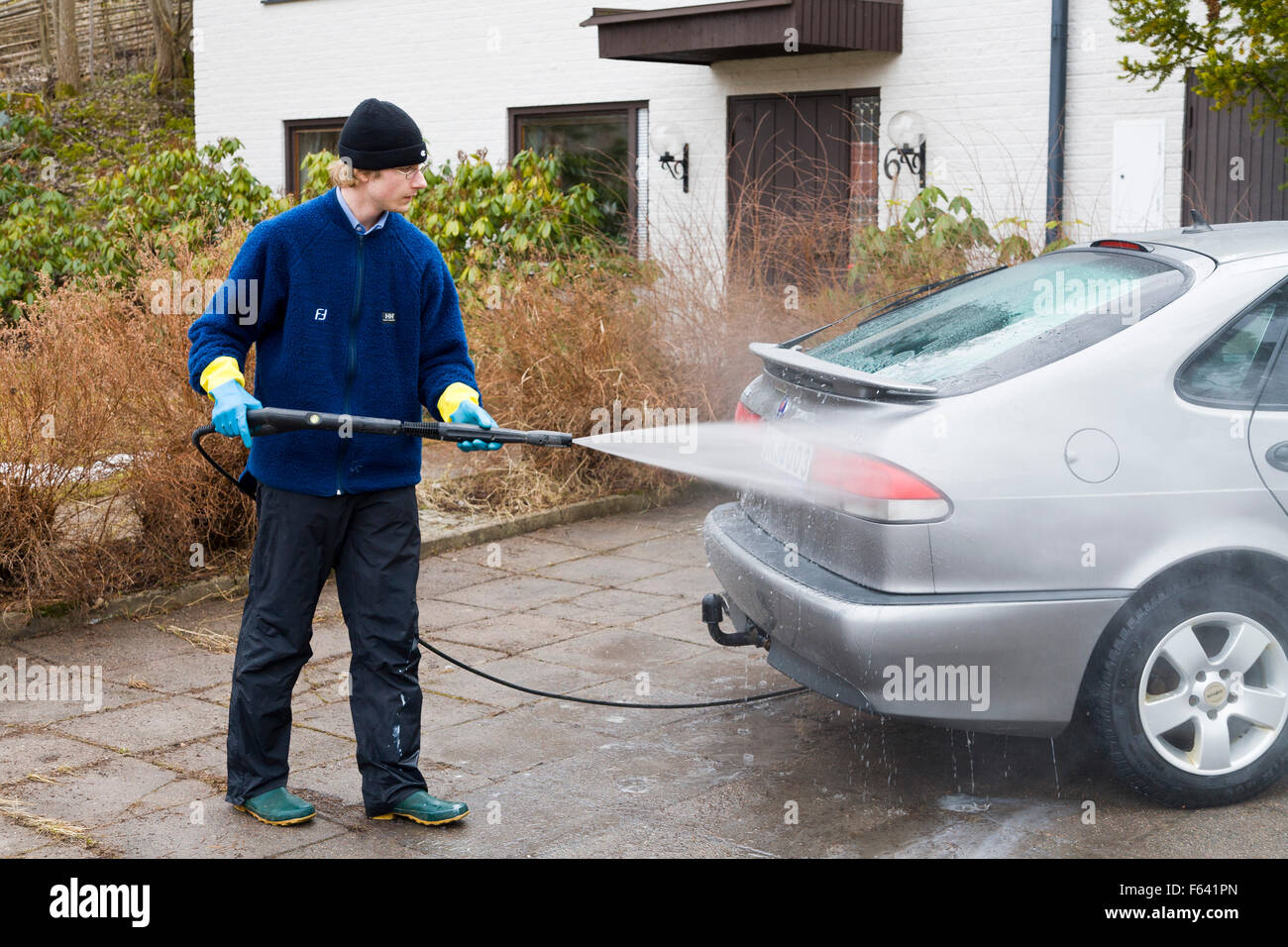 Washing Car Hose Stock Photos & Washing Car Hose Stock Images Alamy