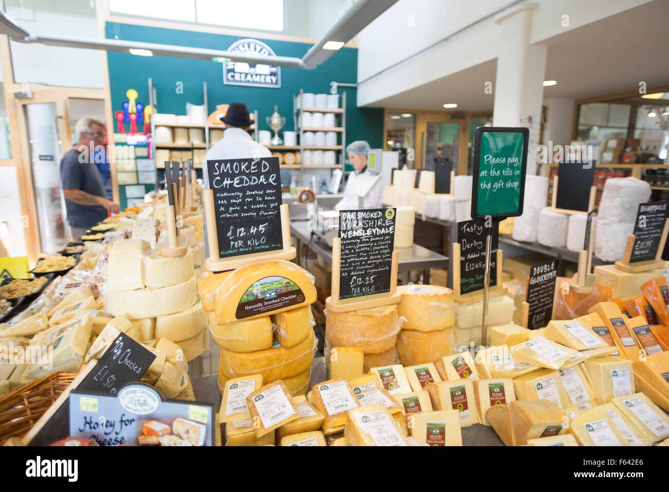 UK, North Yorkshire, Hawes, the Cheese shop, where traditional
