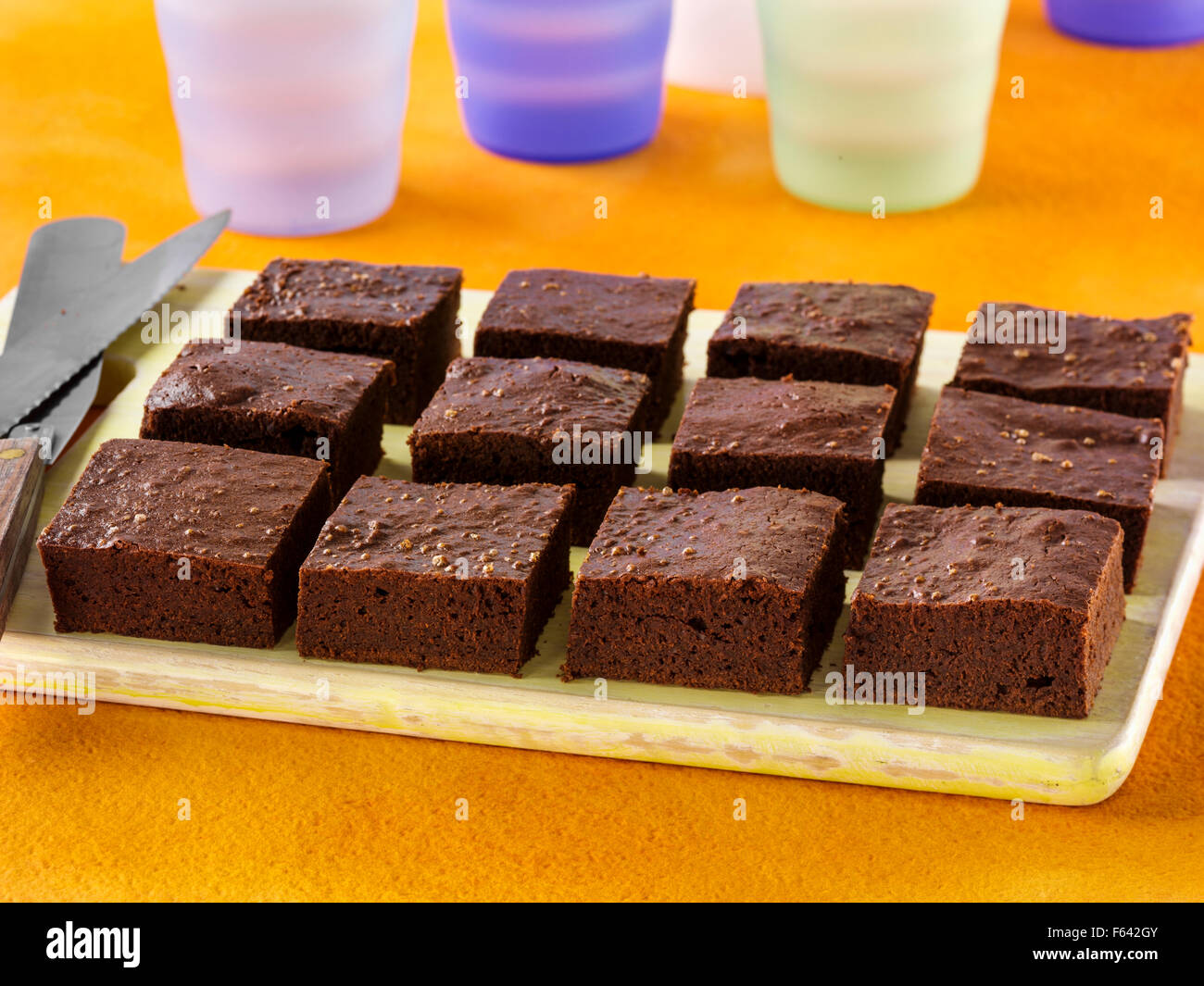 Effortless brownies Stock Photo
