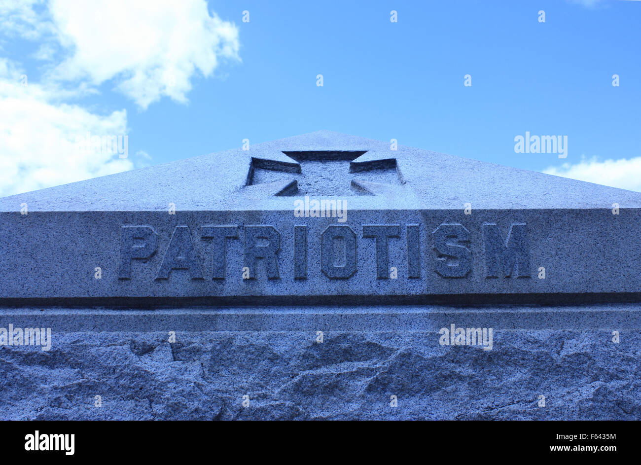 Patriotism monument Stock Photo