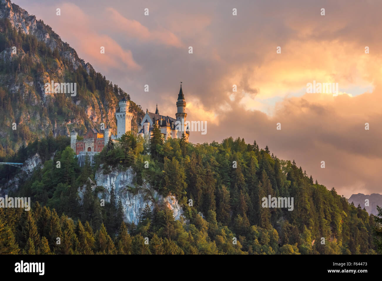 Neuschwanstein castle, Bavaria, Germany Stock Photo