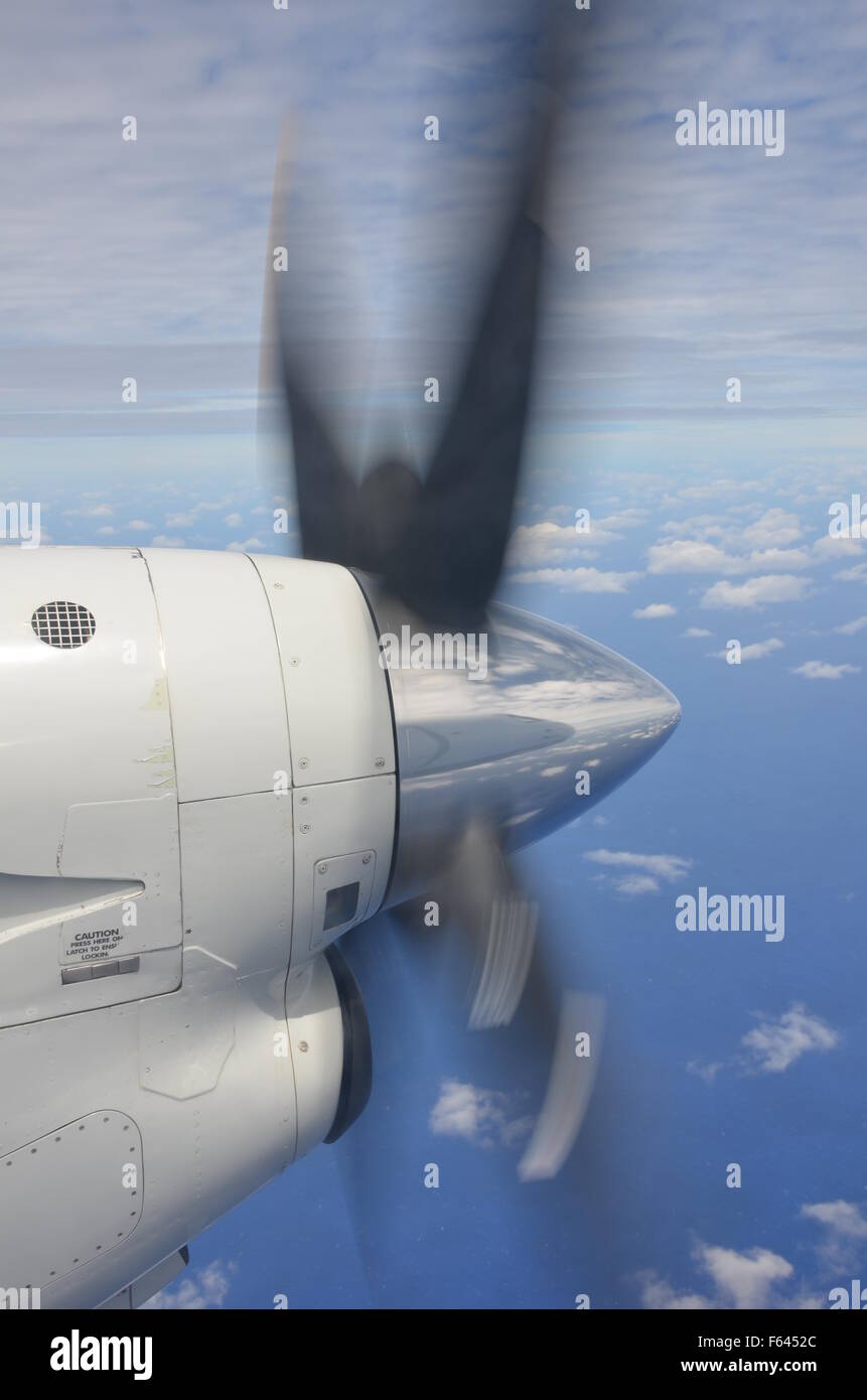 White propeller plane with blue sky hires stock photography and images