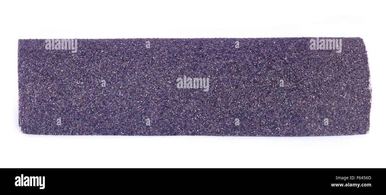 Sand paper roll over white background Stock Photo Alamy
