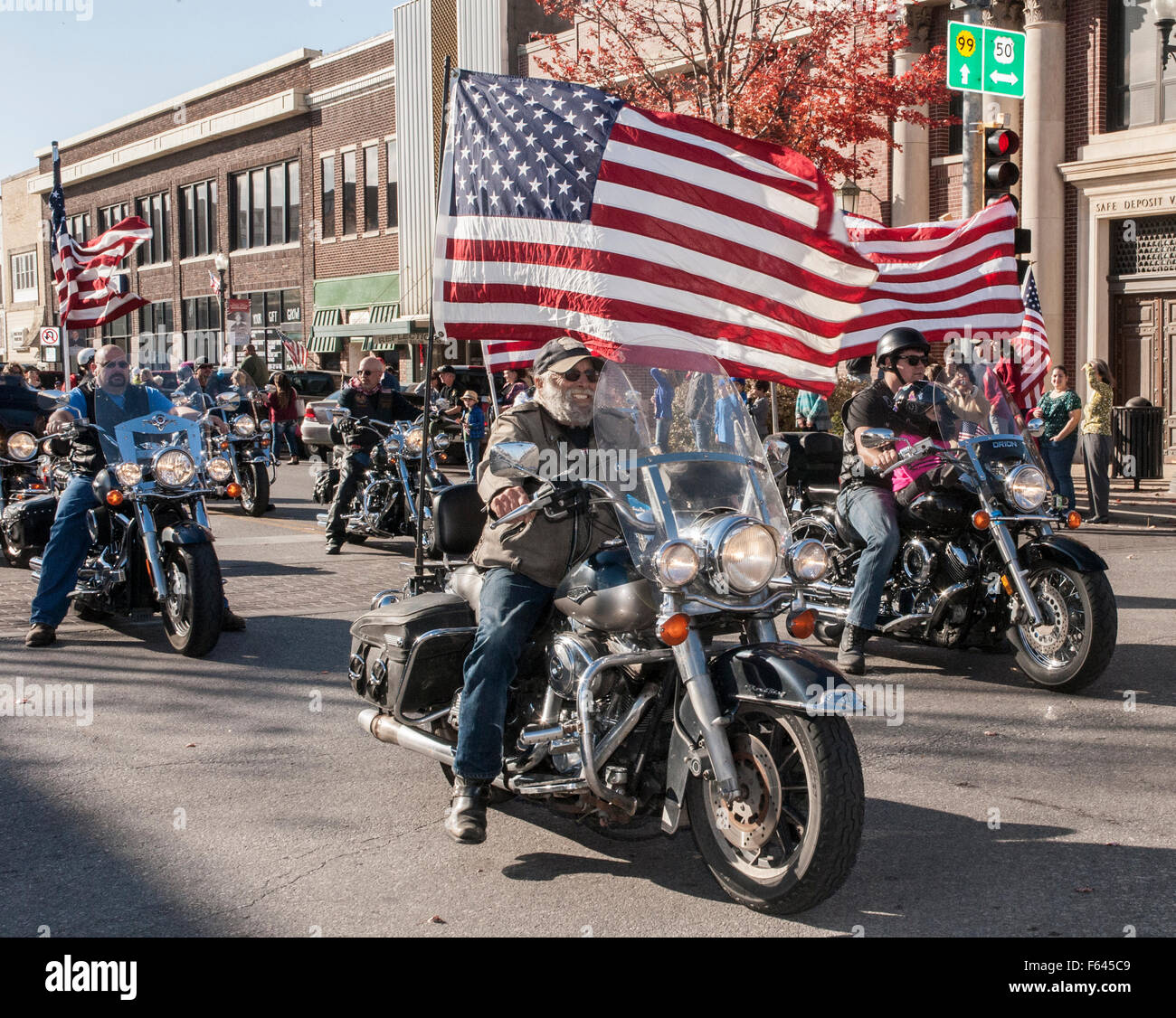 Emporia, Kansas, USA. 11th November, 2015. Veterans Day Parade in