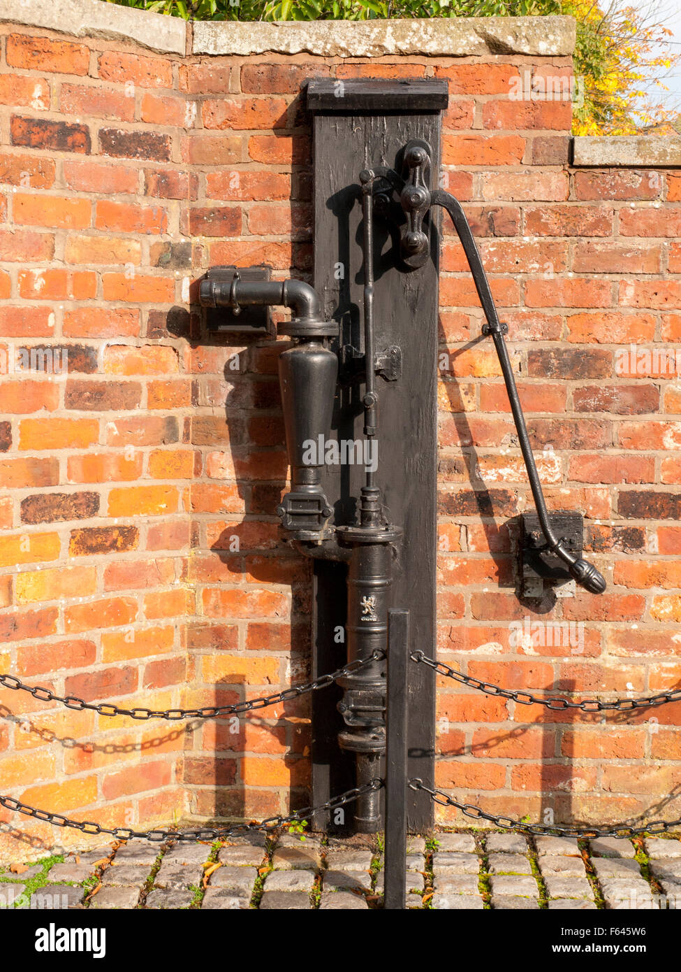Historic town pump in Sandbach Cheshire UK Stock Photo