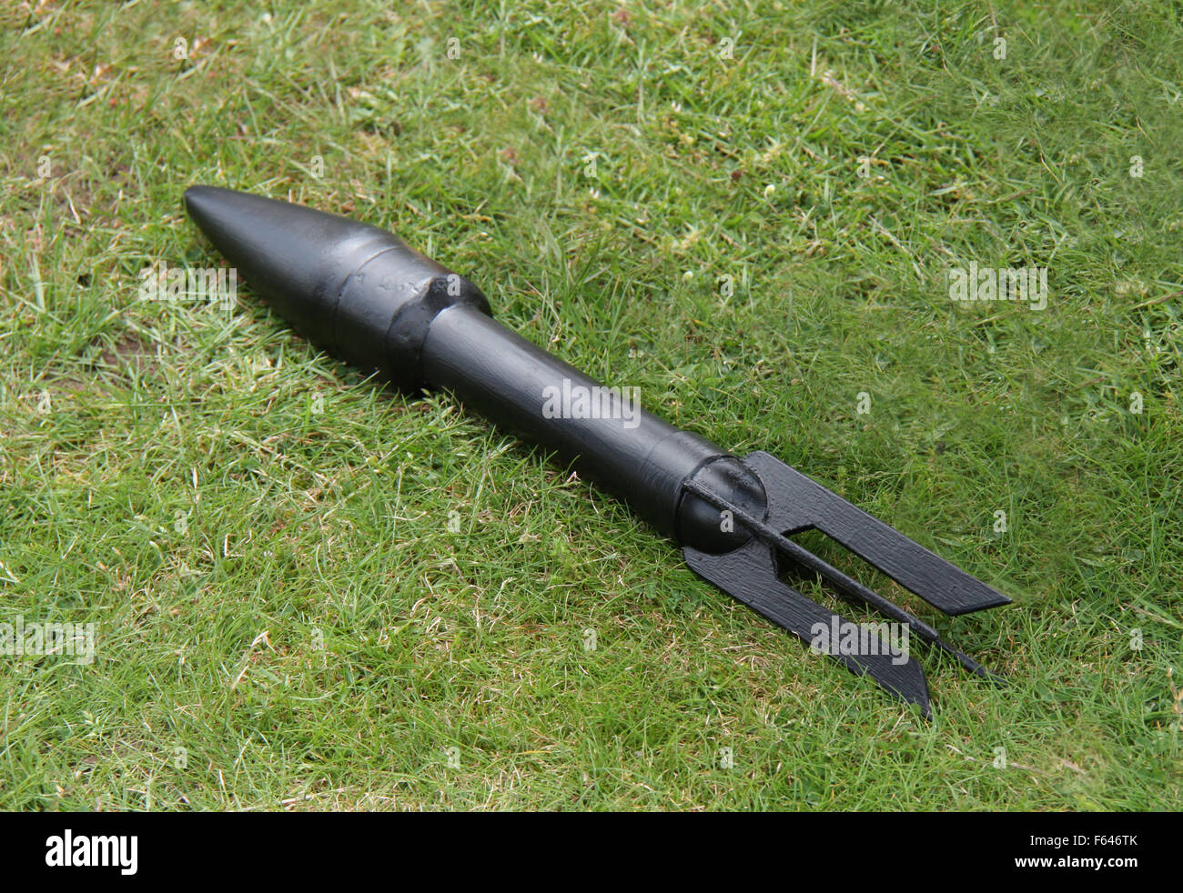 A Replica of a Classic Military Mortar Bomb Stock Photo Alamy