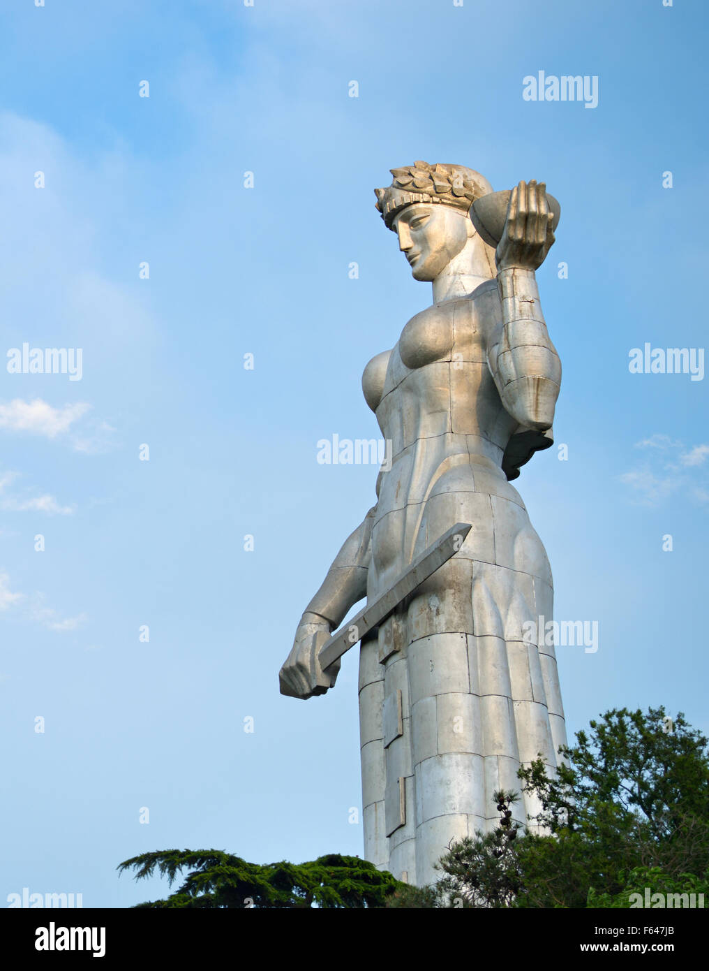 Statue of Mother in Tbilisi, The memorial is 50 meters