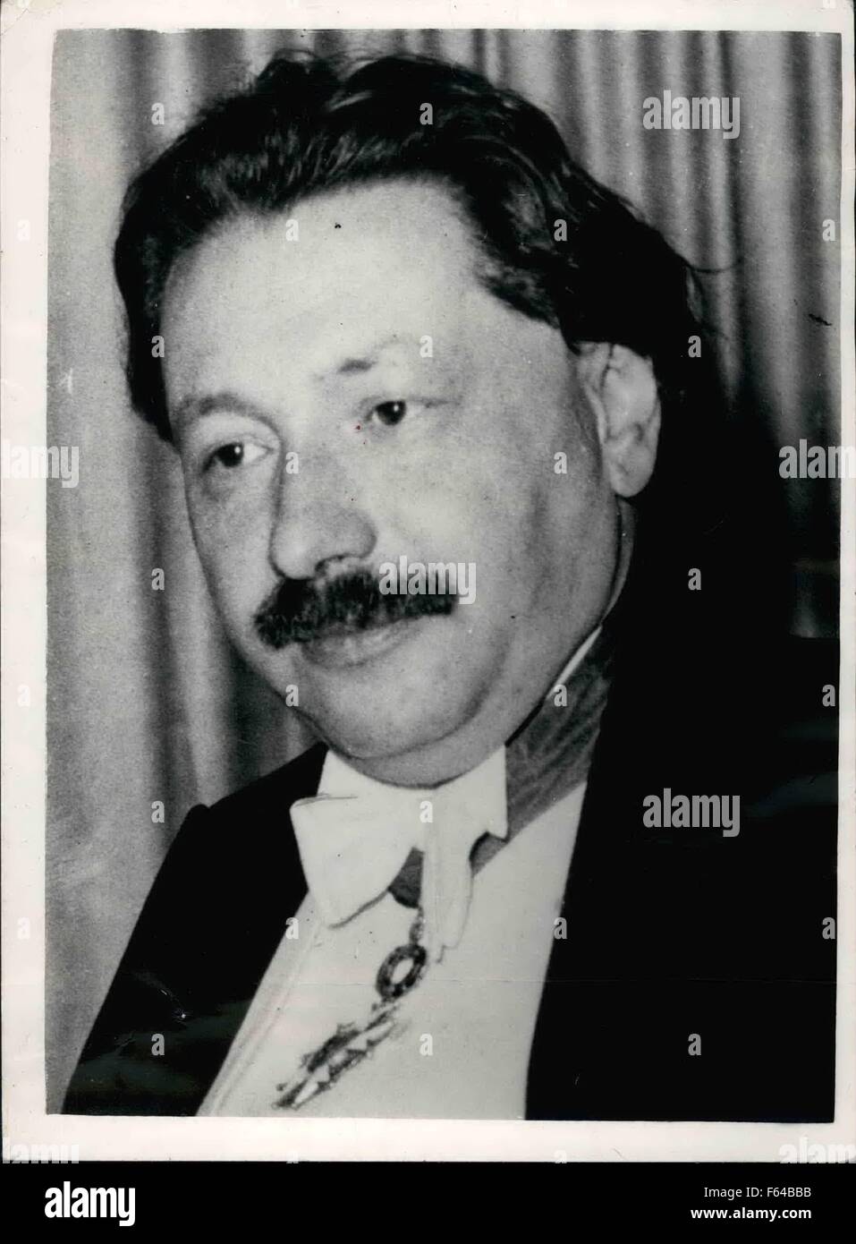 1960 - Prf. Dr. Ernst B. Chain, Nobel Prize Medicine © Keystone Pictures USA/ZUMAPRESS.com/Alamy Live News Stock Photo
