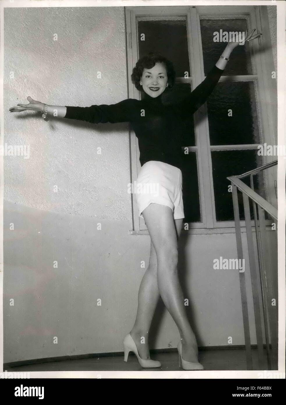 1954 - Helen Stanley: Miss Helene Stanley who played the part of a dancer  in the film Carnival Story was travelling to Yugoslavia where she makes the  film Dalmatian Wedding with manager