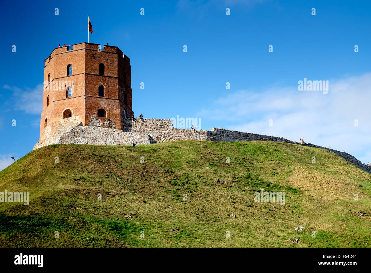 Gediminas Tower in Upper Castle in Vilnius, Lithuania Stock Photo