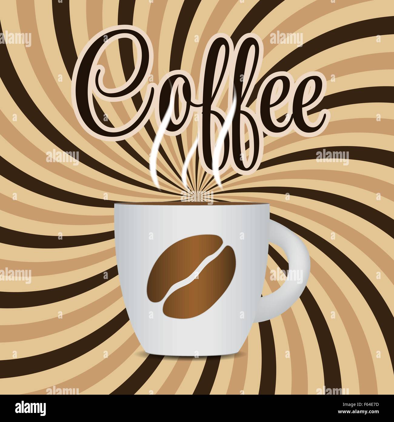 Coffee Template Background Vector Illustration Stock Vector Image & Art