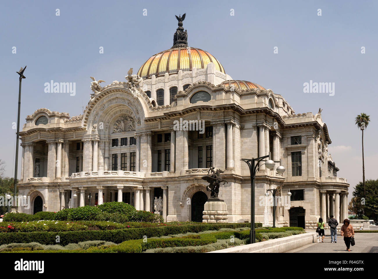 The Art Nouveau and Art Deco Palacio de Bellas Artes or Palace of Fine Arts in Mexico City, Mexico Stock Photo