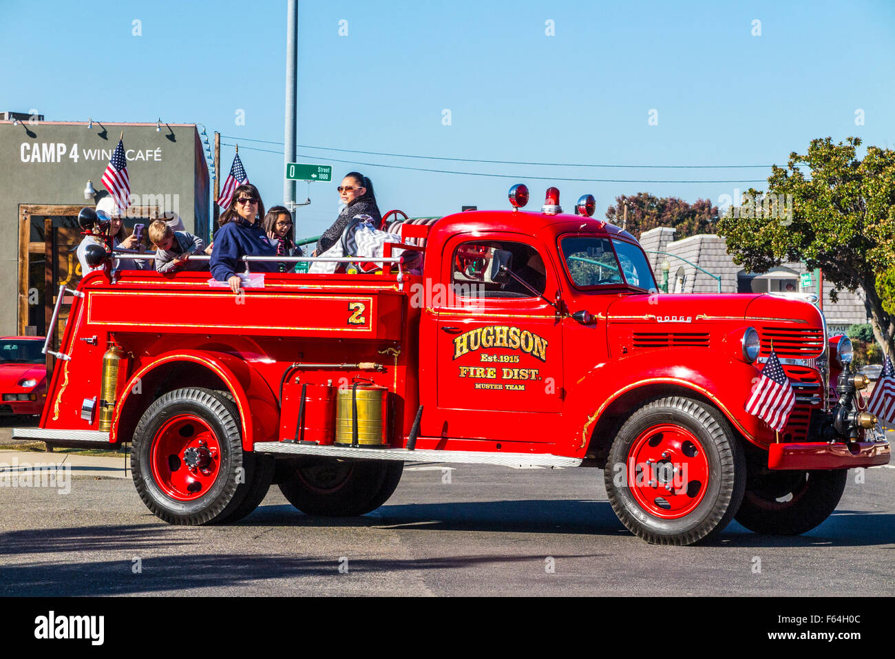An Antique Dodge Fire Truck from the small town of Hughson California