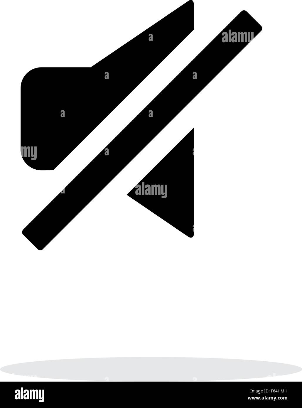 Turn off sound simple icon on white background Stock Vector Image & Art Alamy