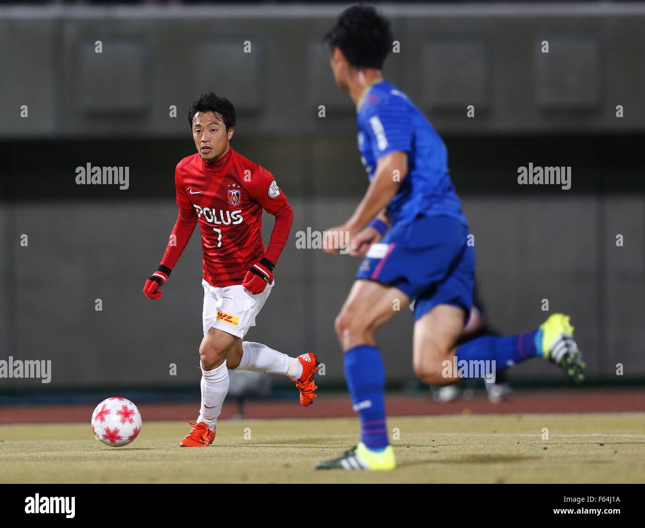 Saitama, Japan. 11th Nov, 2015. Tsukasa Umesaki (Reds) Football/Soccer ...