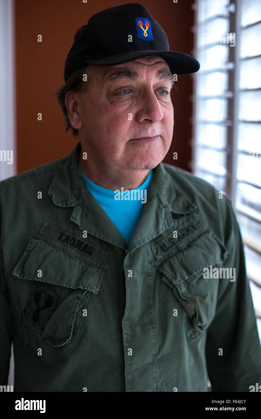 Powder Springs, Ga, USA. 11th Nov, 2015. DAVID THOMAS, a Vietnam War