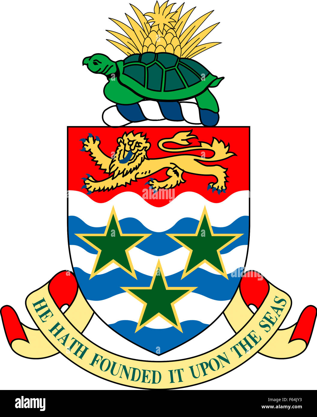 Coat Of Arms Of The British Overseas Territory Cayman Islands Stock coat-of-arms-of-the-british-overseas-territory-cayman-islands-stock