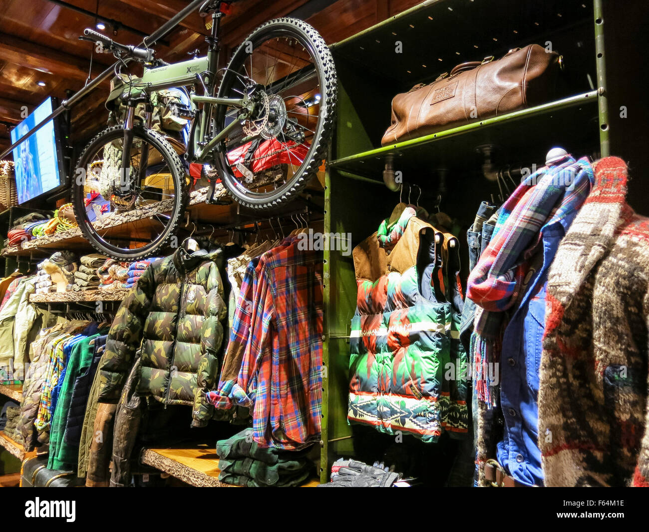 Ralph Lauren Polo Retail Store Interior, Fifth Avenue, NYC, USA