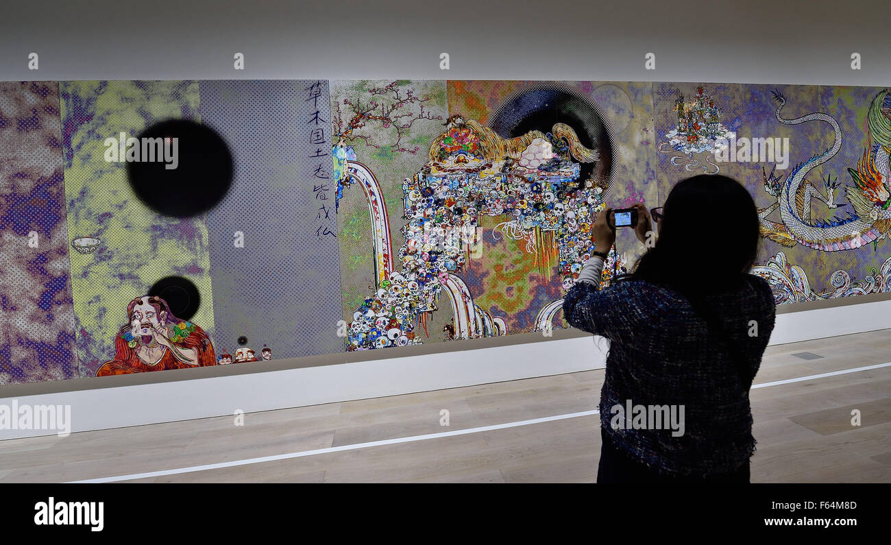 Takashi Murakami art exhibition and gala in L.A. (Kanye performs