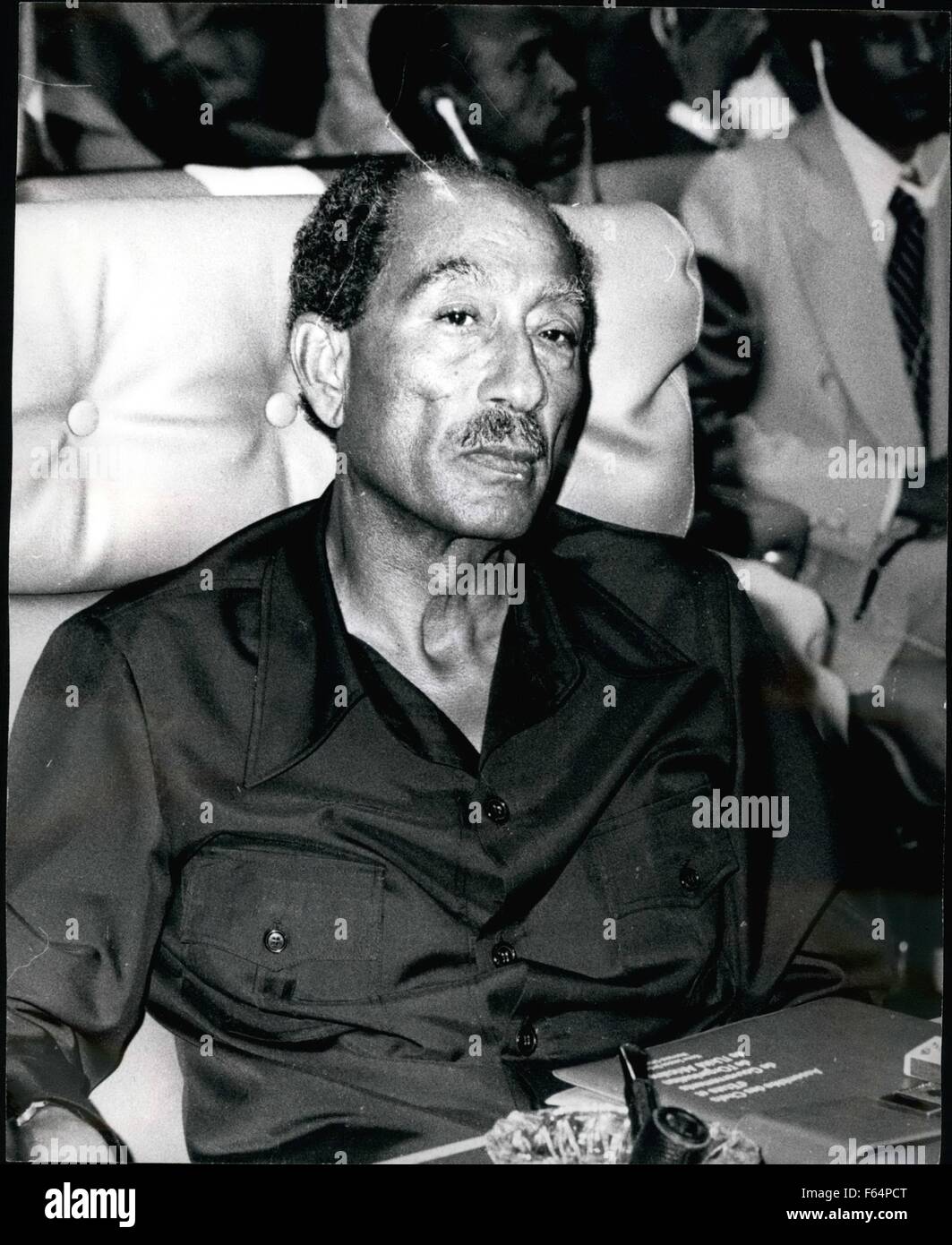 1978 - Sadat Egypt: Anwar El-Sadat, President of Arab Republic of Egypt. © Keystone Pictures USA/ZUMAPRESS.com/Alamy Live News Stock Photo