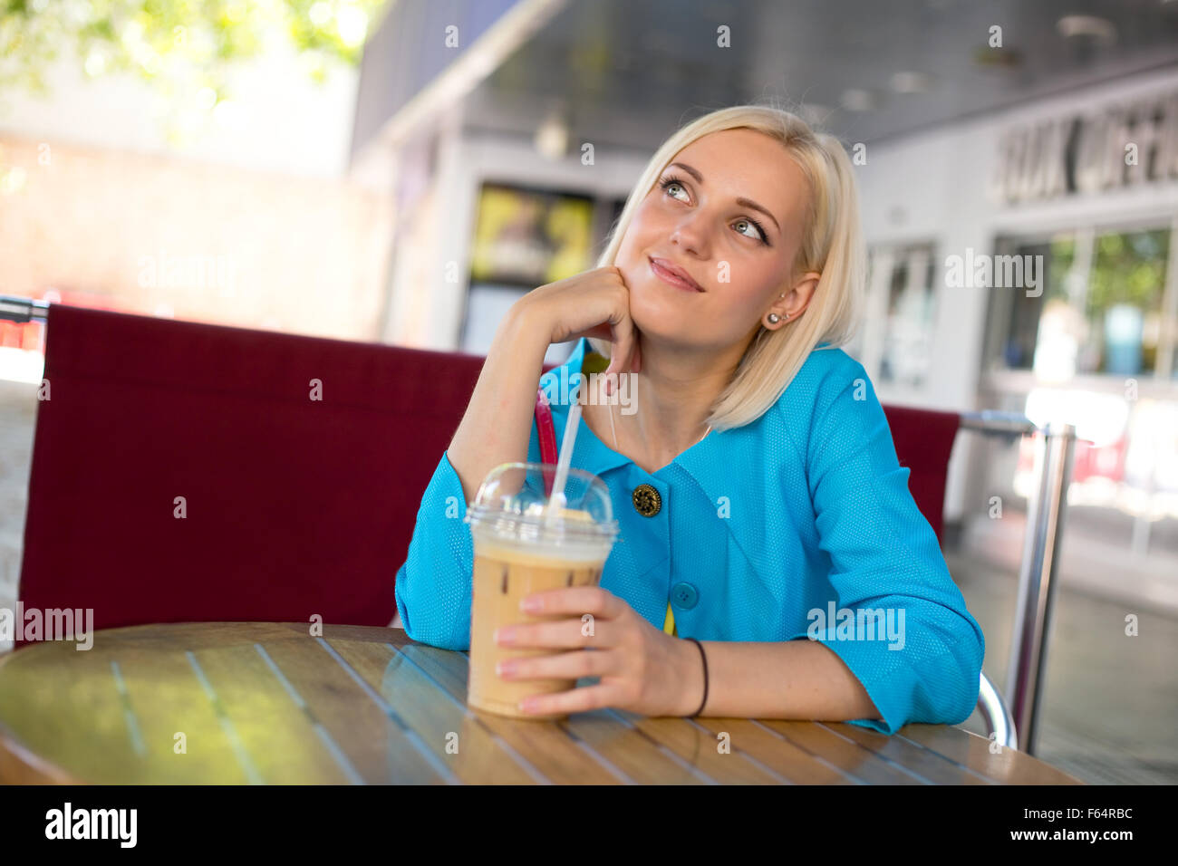 Iced coffee plastic cup Cut Out Stock Images & Pictures - Alamy