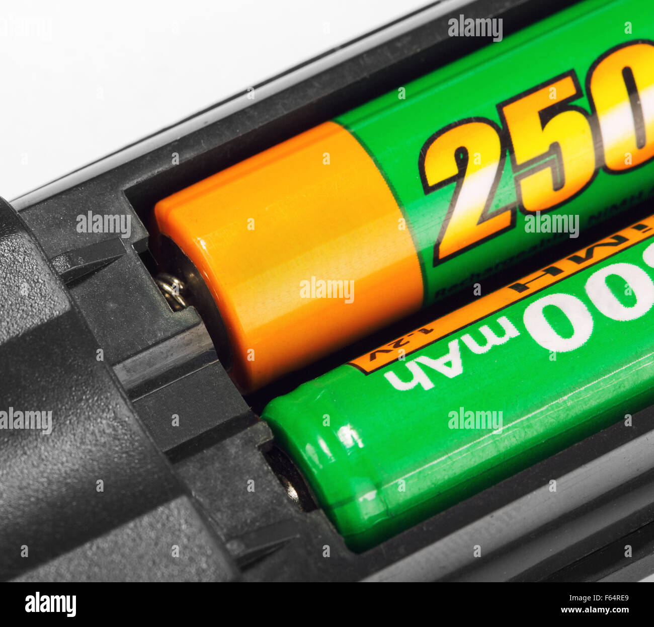 Closeup of rechargeable batteries in remote control Stock Photo Alamy