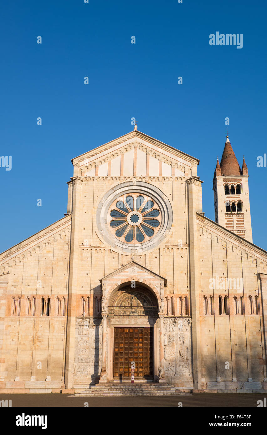 Italy, Verona, the St. Zeno Basilica Stock Photo Alamy
