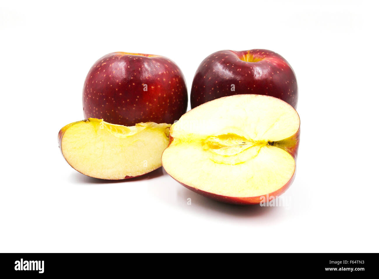 Red Apple isolated on white background Stock Photo - Alamy