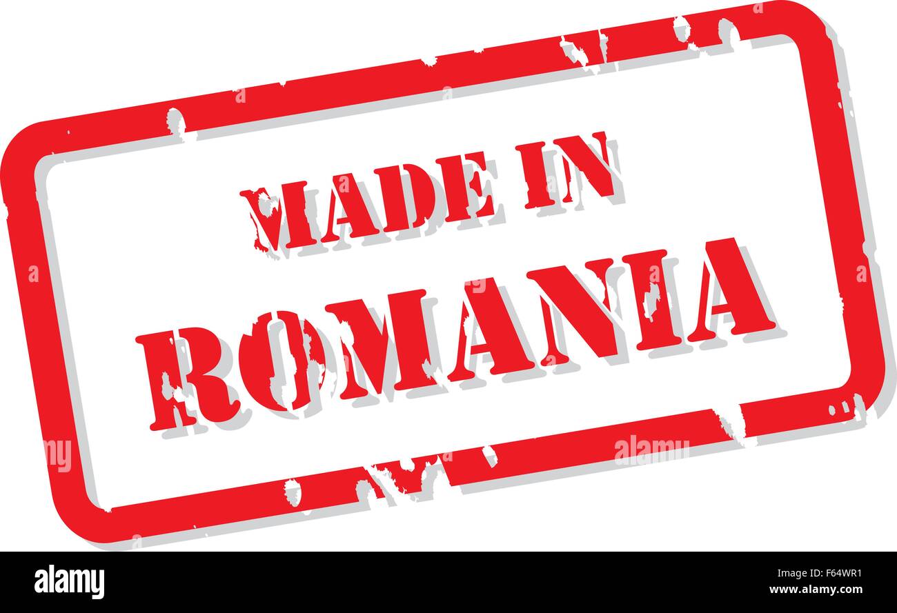 Red rubber stamp vector of Made In Romania Stock Vector Image & Art - Alamy