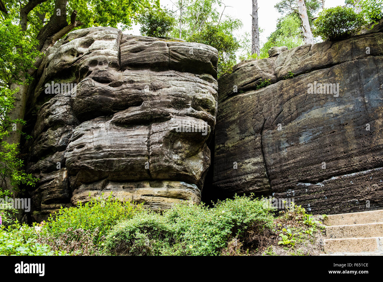 High Rocks in Tunbridge Wells Stock Photo - Alamy