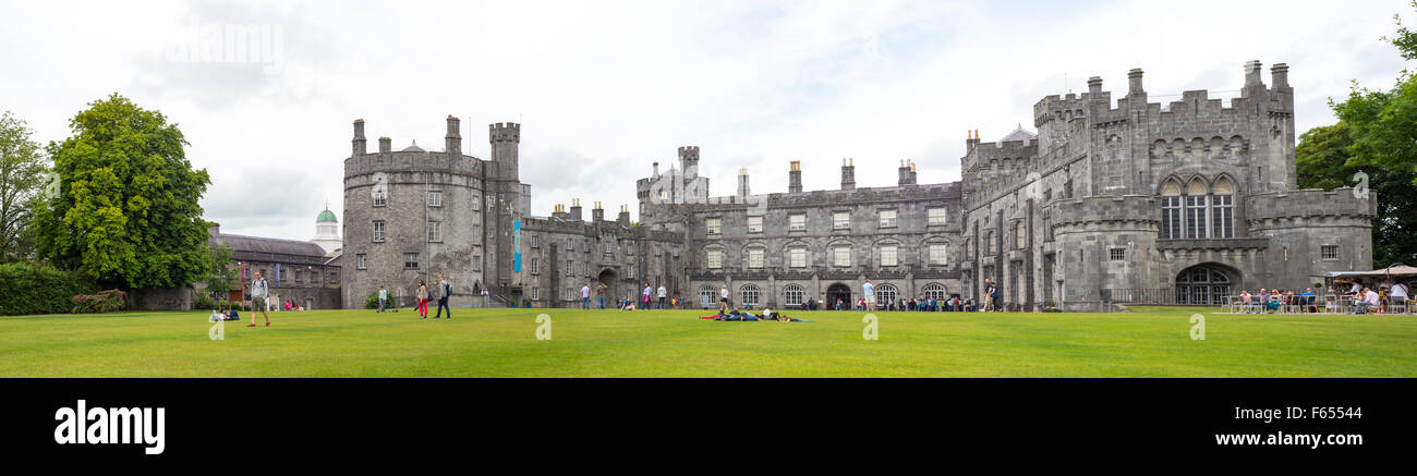Historic castle and gardens in kilkenny Ireland Stock Photo